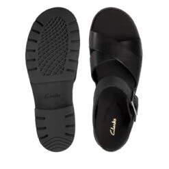 Clarks Orinoco Strap Black Leather -Clarks 26147746 W 7