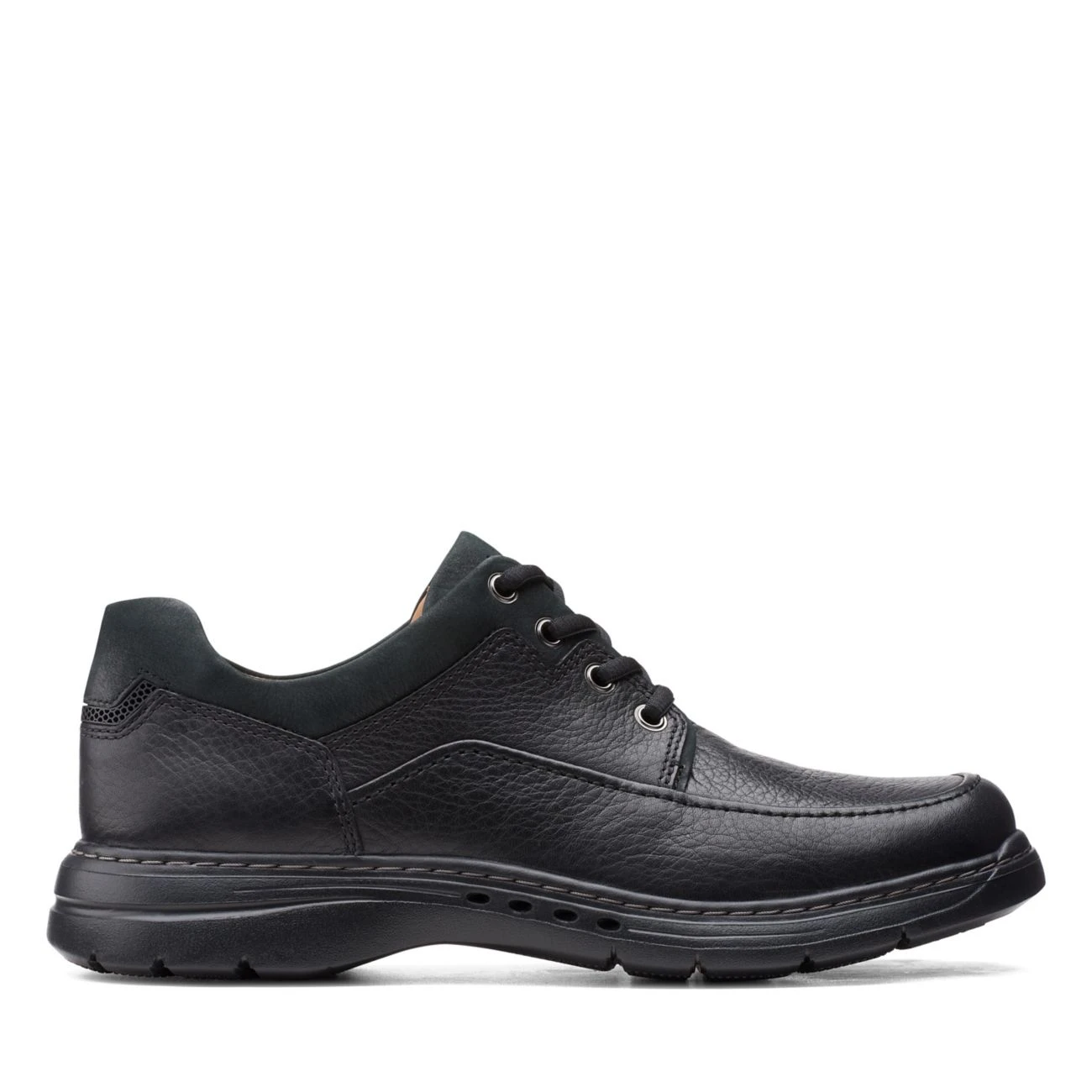 Clarks Un Brawley Lace Black Leather 3 Clarks Un Brawley Lace Black Leather