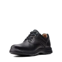 Clarks Brawley Pace Black Leather -Clarks 26151781 W 4