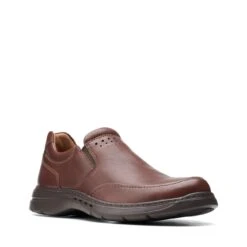 Clarks Un Brawley Step Mahogany Leather -Clarks 26151784 W 2