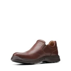 Clarks Un Brawley Step Mahogany Leather -Clarks 26151784 W 4