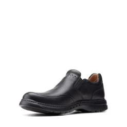 Clarks Un Brawley Step Black Leather -Clarks 26151788 W 4