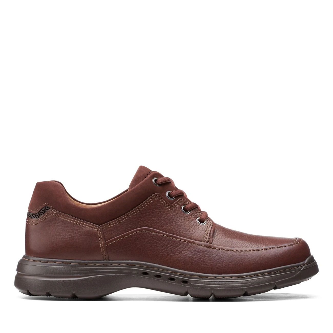 Clarks Un Brawley Lace Mahogany Leather 3 Clarks Un Brawley Lace Mahogany Leather