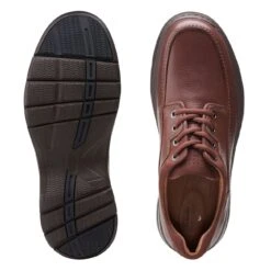 Clarks Un Brawley Lace Mahogany Leather 15 Clarks Un Brawley Lace Mahogany Leather -Clarks 26151789 W 7