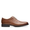 Clarks Whiddon Pace Dark Tan Leather 1 Clarks Whiddon Pace Dark Tan Leather -Clarks 26152908 W 1