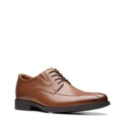 Clarks Whiddon Pace Dark Tan Leather -Clarks 26152908 W 2