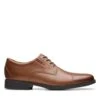 Clarks Whiddon Cap Dark Tan Leather