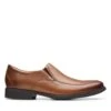 Clarks Whiddon Step Dark Tan Leather