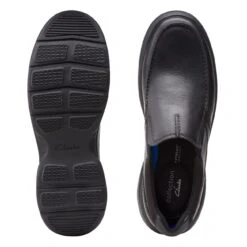 Clarks Bradley Free Black Tumbled Leather -Clarks 26153160 W 7