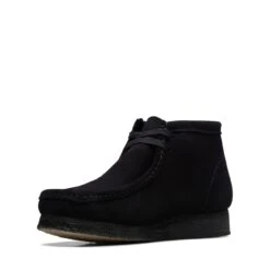 Clarks Wallabee Boot Black Suede -Clarks 26155517 W 4
