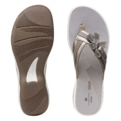 Clarks Brinkley Flora Pewter -Clarks 26159855 W 7