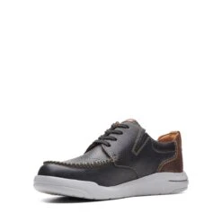 Clarks Driftway Low Black Leather -Clarks 26162950 W 4