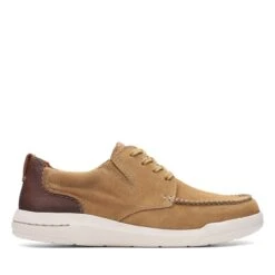 Clarks Driftway Low Dark Sand Suede