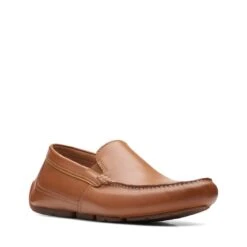 Clarks Markman Plain Tan Leather -Clarks 26163544 W 2