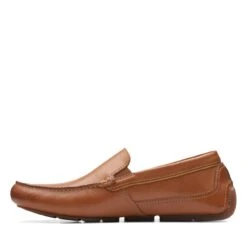 Clarks Markman Plain Tan Leather -Clarks 26163544 W 5