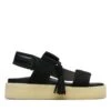 Clarks Crepe Sandal Black Combination -Clarks 26164515 W 1