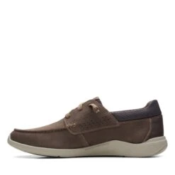 Clarks Gorwin Moc Brown Nubuck -Clarks 26164686 W 5