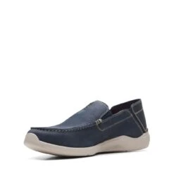 Clarks Gorwin Step Navy Nubuck -Clarks 26164687 W 4