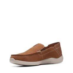 Clarks Gorwin Step Tan Nubuck -Clarks 26164688 W 4