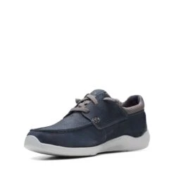 Clarks Gorwin Moc Navy Nubuck -Clarks 26164694 W 4