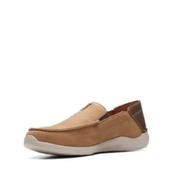 Clarks Gorwin Step Dark Sand Nubuck -Clarks 26164700 W 4