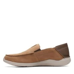 Clarks Gorwin Step Dark Sand Nubuck -Clarks 26164700 W 5