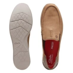 Clarks Gorwin Step Dark Sand Nubuck -Clarks 26164700 W 7