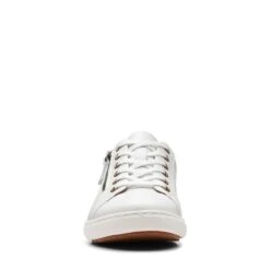 Clarks Nalle Lace White Leather -Clarks 26165001 W 3