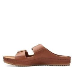 Clarks Brookleigh Sun Dark Tan Leather -Clarks 26165051 W 5