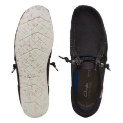 Clarks ShacreLite Moc Black Combination 15 Clarks ShacreLite Moc Black Combination -Clarks 26165210 W 7