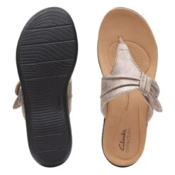 Clarks Laurieann Rae Taupe Metallic -Clarks 26165388 W 7