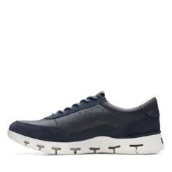 Clarks Nature X One Navy Combination -Clarks 26165998 W 5