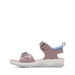 Clarks Clowder Print Kid Grey/Pink -Clarks 26166107 W 5