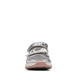 Clarks Clowder Print Toddler Silver -Clarks 26166120 W 3