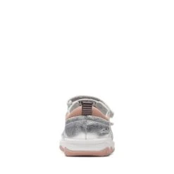 Clarks Clowder Print Toddler Silver -Clarks 26166120 W 6