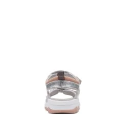 Clarks Clowder Print Kid Silver -Clarks 26166127 W 6