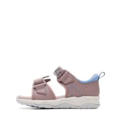Clarks Clowder Print Toddler Grey/Pink -Clarks 26166134 W 5