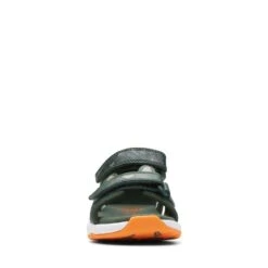 Clarks Clowder Print Toddler Khaki Combi -Clarks 26166136 W 3