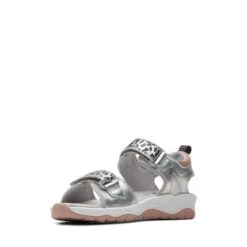 Clarks Clowder Print Older Silver -Clarks 26166201 W 4