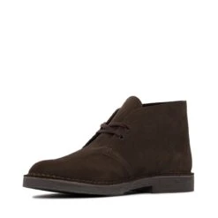 Clarks Desert Boot Evo Dark Brown Suede -Clarks 26166784 W 4