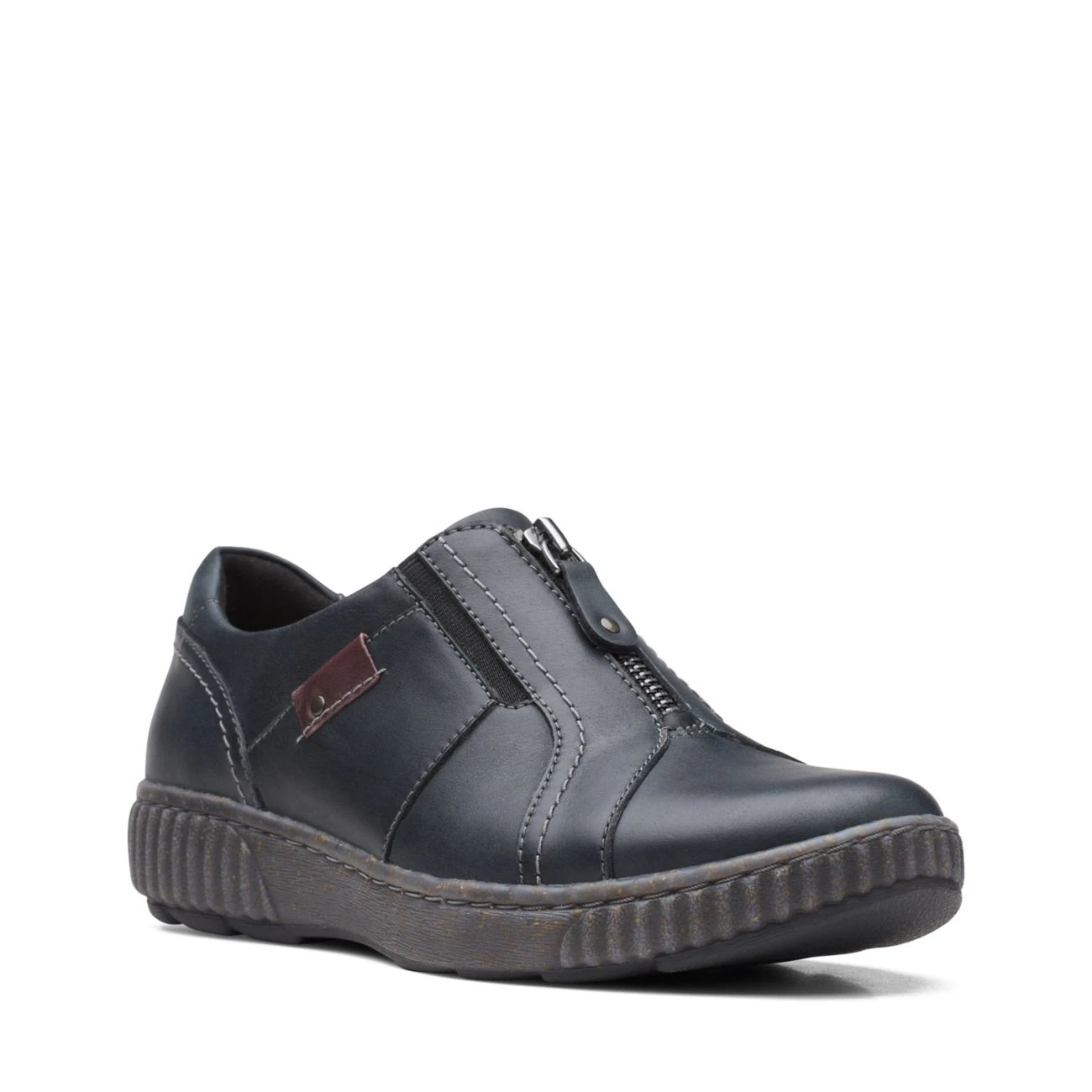 Clarks Magnolia Zip Black Leather 4 Clarks Magnolia Zip Black Leather - Image 2
