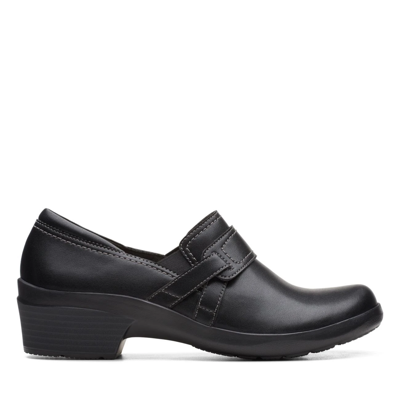 Clarks Angie Poppy Black Leather 3 Clarks Angie Poppy Black Leather