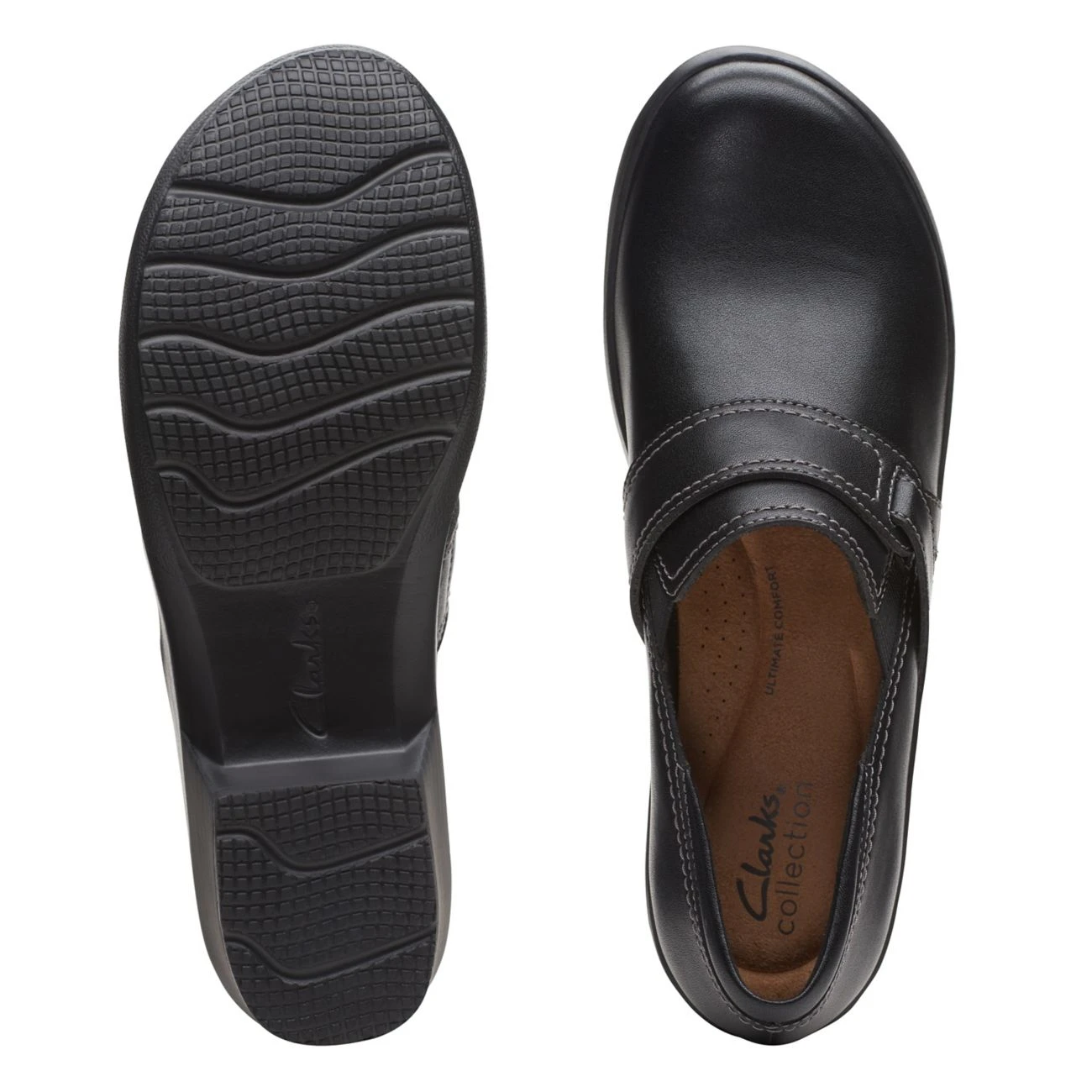 Clarks Angie Poppy Black Leather 9 Clarks Angie Poppy Black Leather - Image 7