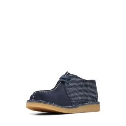 Clarks Desert Trek Older Navy Combination -Clarks 26168043 W 4