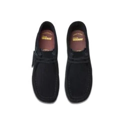 Clarks Wallabee Boot Older Black Suede -Clarks 26168044 W 6
