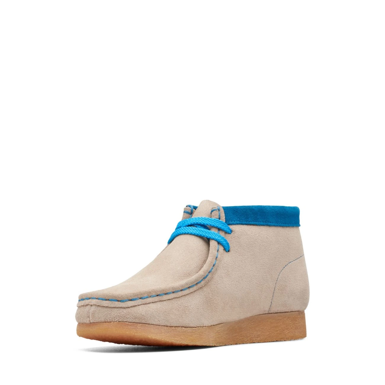 Clarks Wallabee Boot Older Sand Combi 6 Clarks Wallabee Boot Older Sand Combi - Image 4