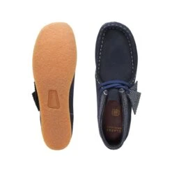 Clarks Wallabee Boot Older Navy Combination 15 Clarks Wallabee Boot Older Navy Combination -Clarks 26168133 W 7