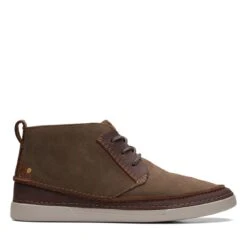 Clarks Gereld Mid Taupe Suede