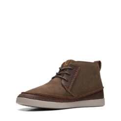 Clarks Gereld Mid Taupe Suede -Clarks 26168166 W 4