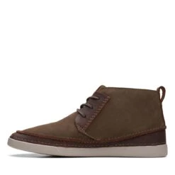 Clarks Gereld Mid Taupe Suede -Clarks 26168166 W 5